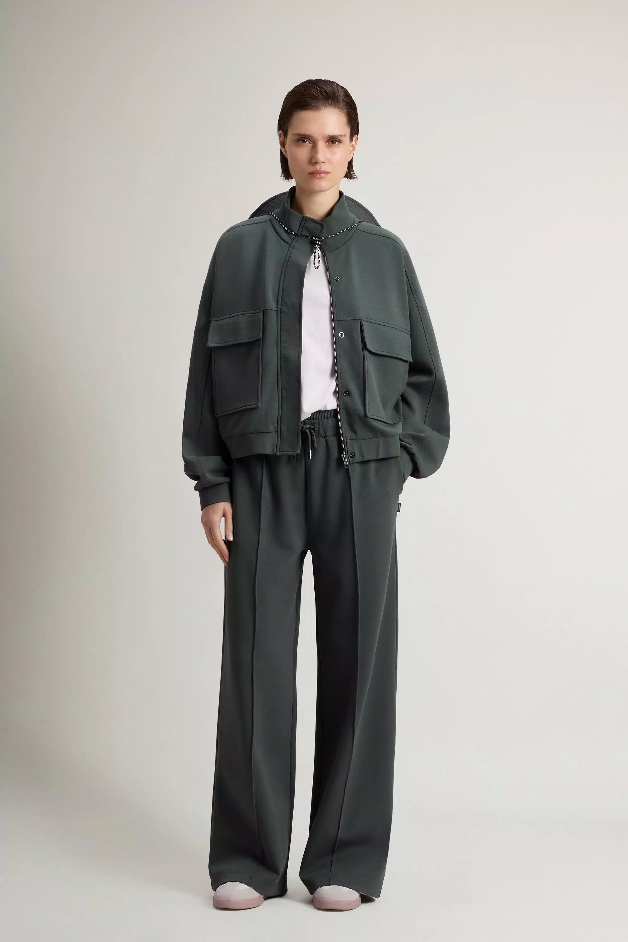 Full-Zipper-Sweatshirt aus Baumwoll-Mischgewebe - Forest Veil
