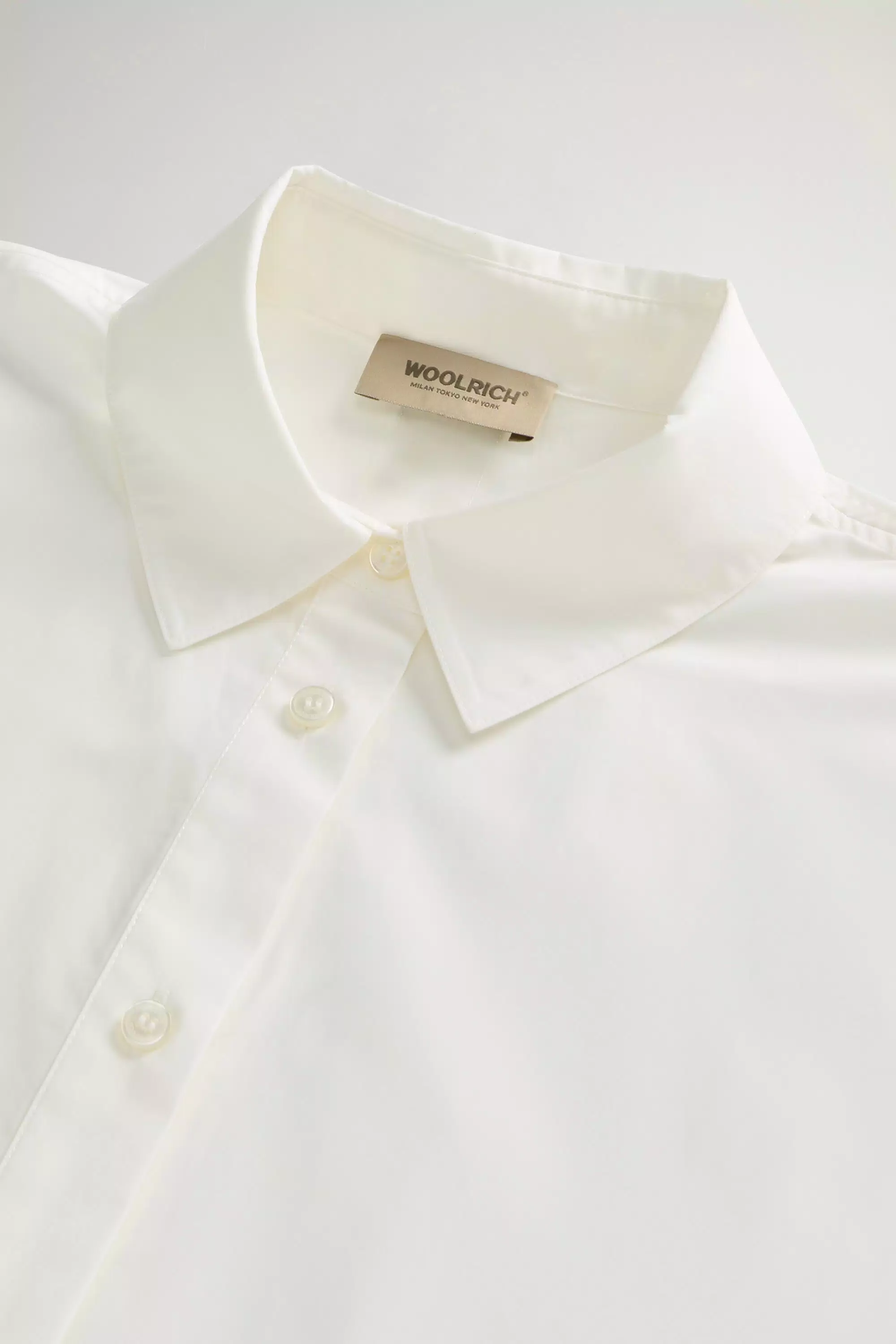 Reine Baumwoll-Popeline-Bluse - Arctic White