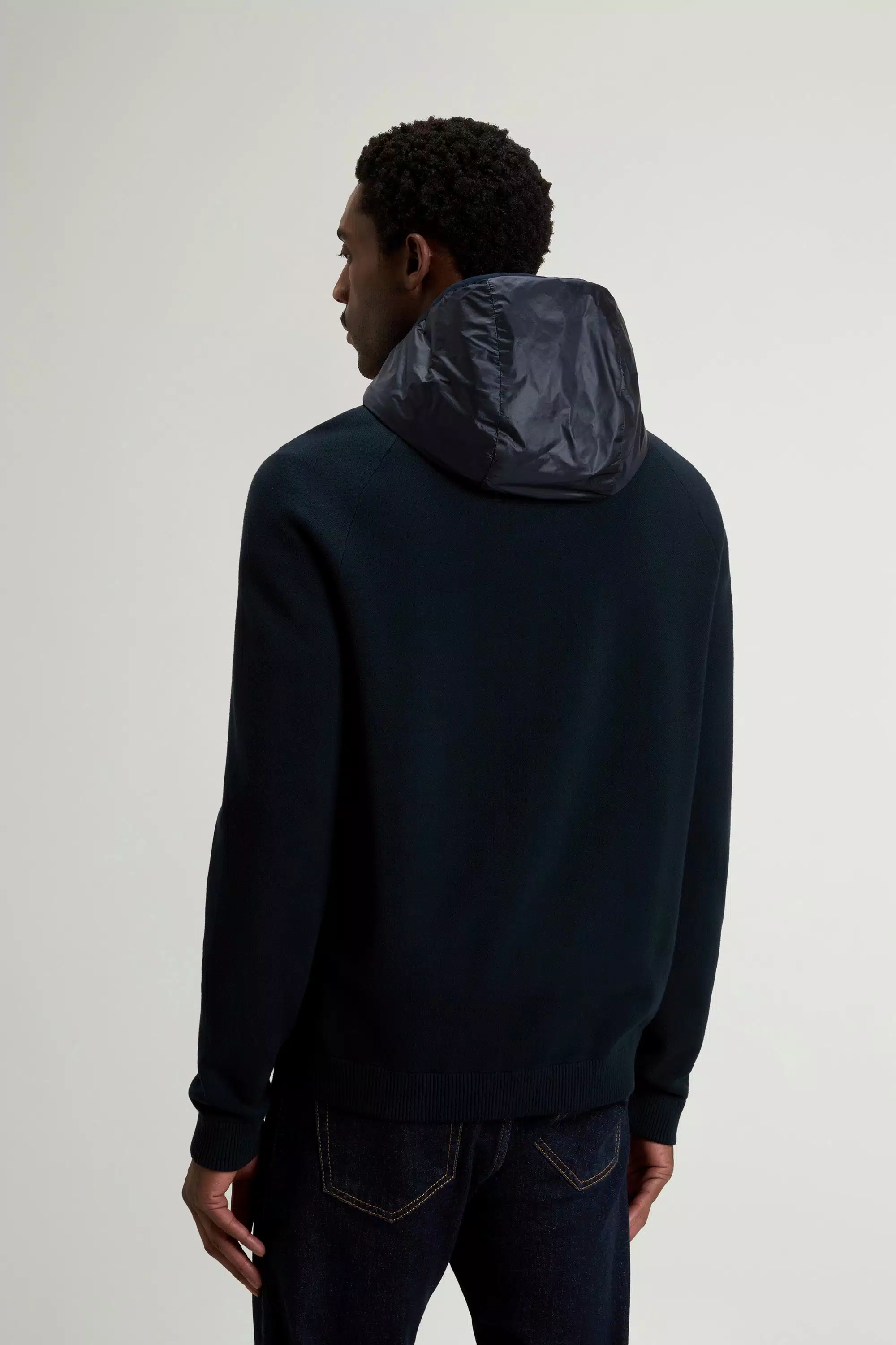 Allen Hybrid Jacke aus Ripstop-Nylon - Melton Blau