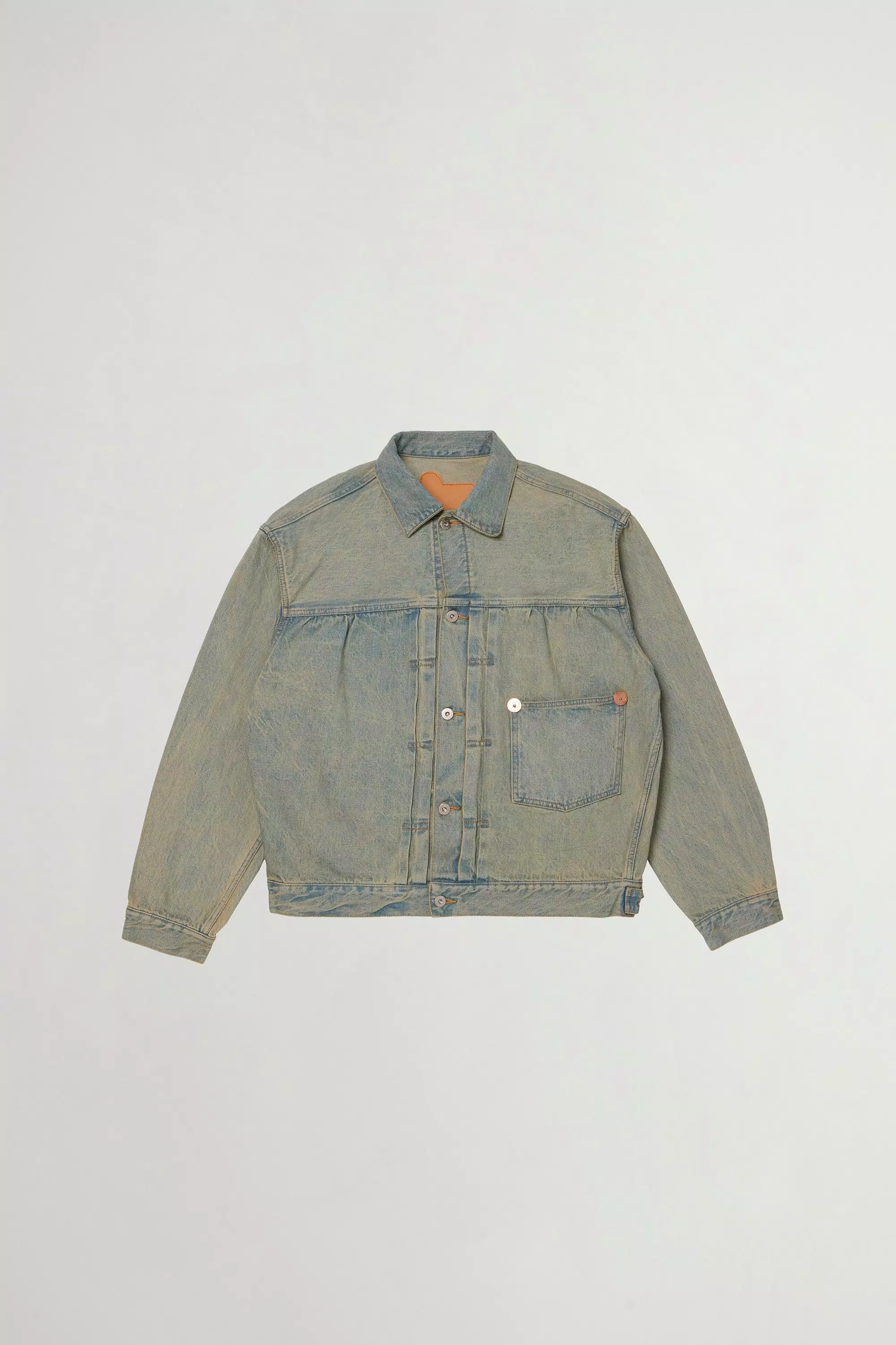 Jacke aus reiner Baumwoll-Denim - Hellblau