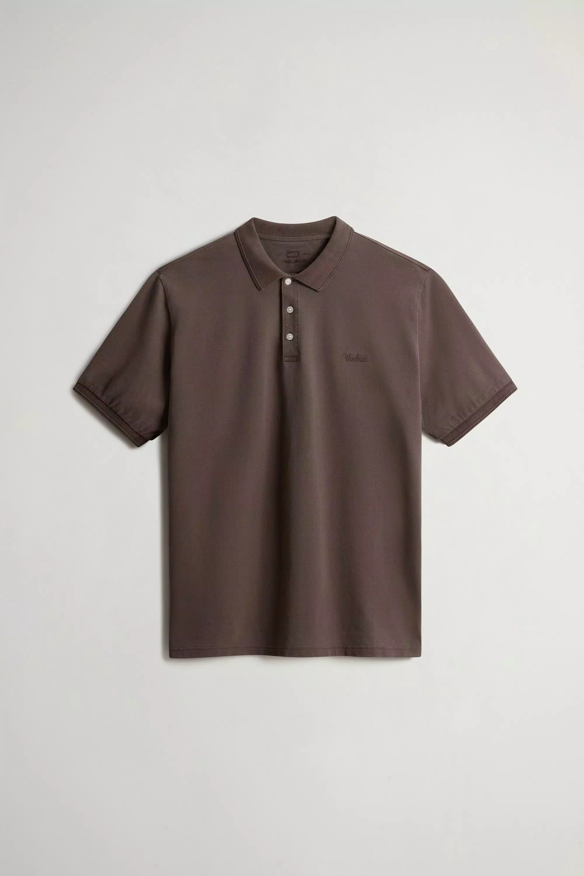 Gedüngtes Mackinack-Polo-Shirt aus dehnbarem Baumwoll-Piqué - Faded Slate Black