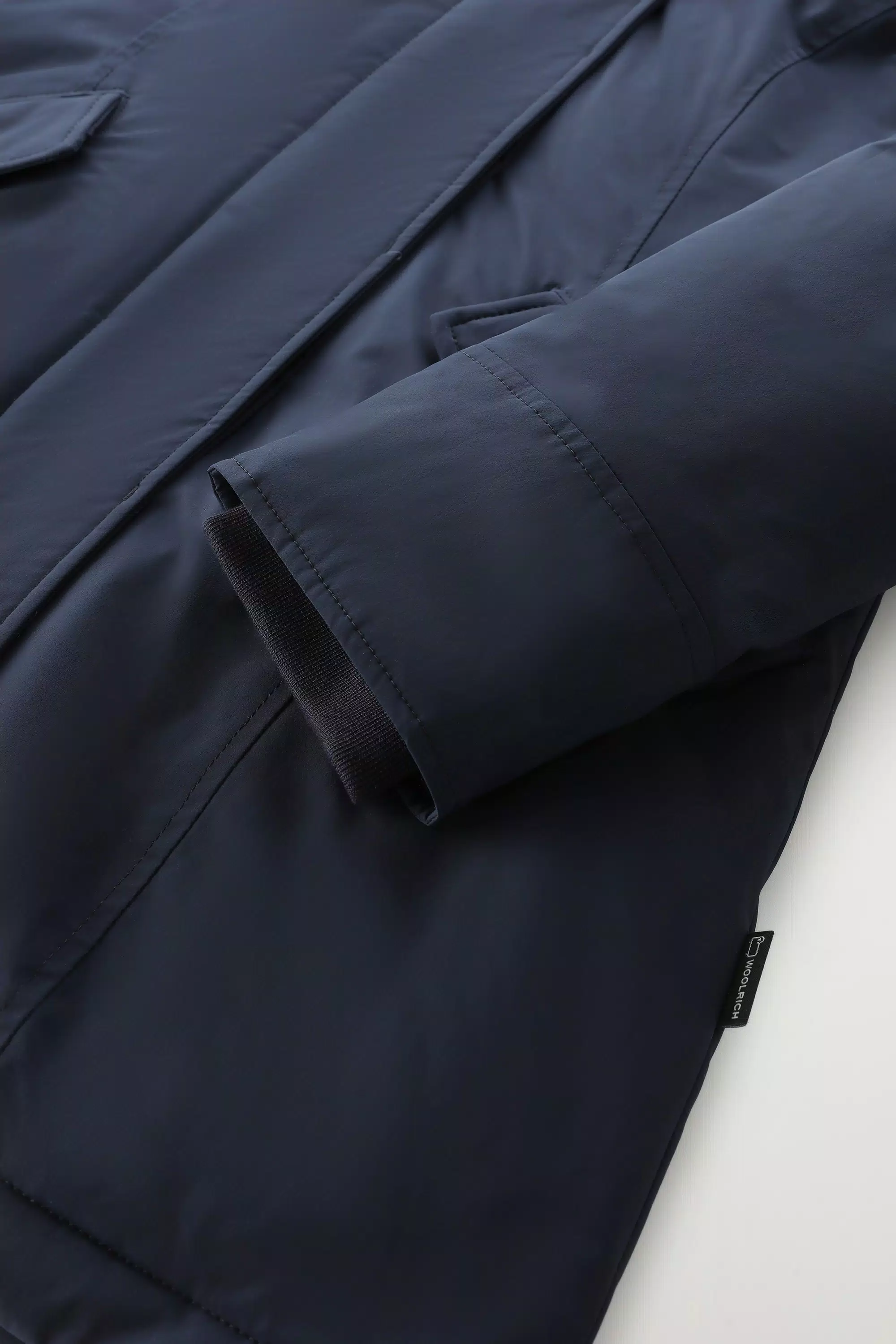 Arktische Parka im Urban-Touch mit abnehmbarem Fuchsfell - Melton Blau