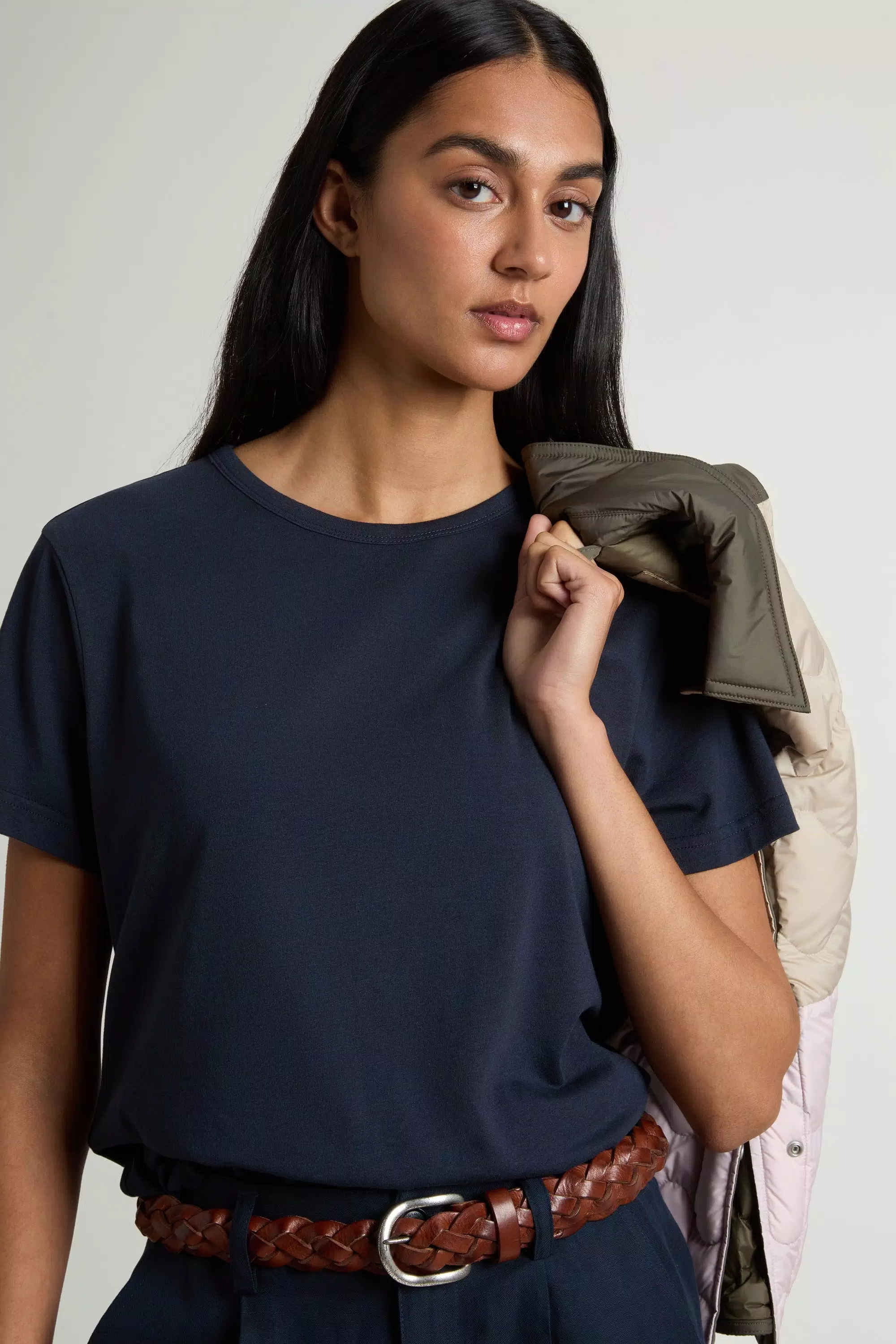 Luxe T-Shirt aus Baumwollmischung - Melton Blue