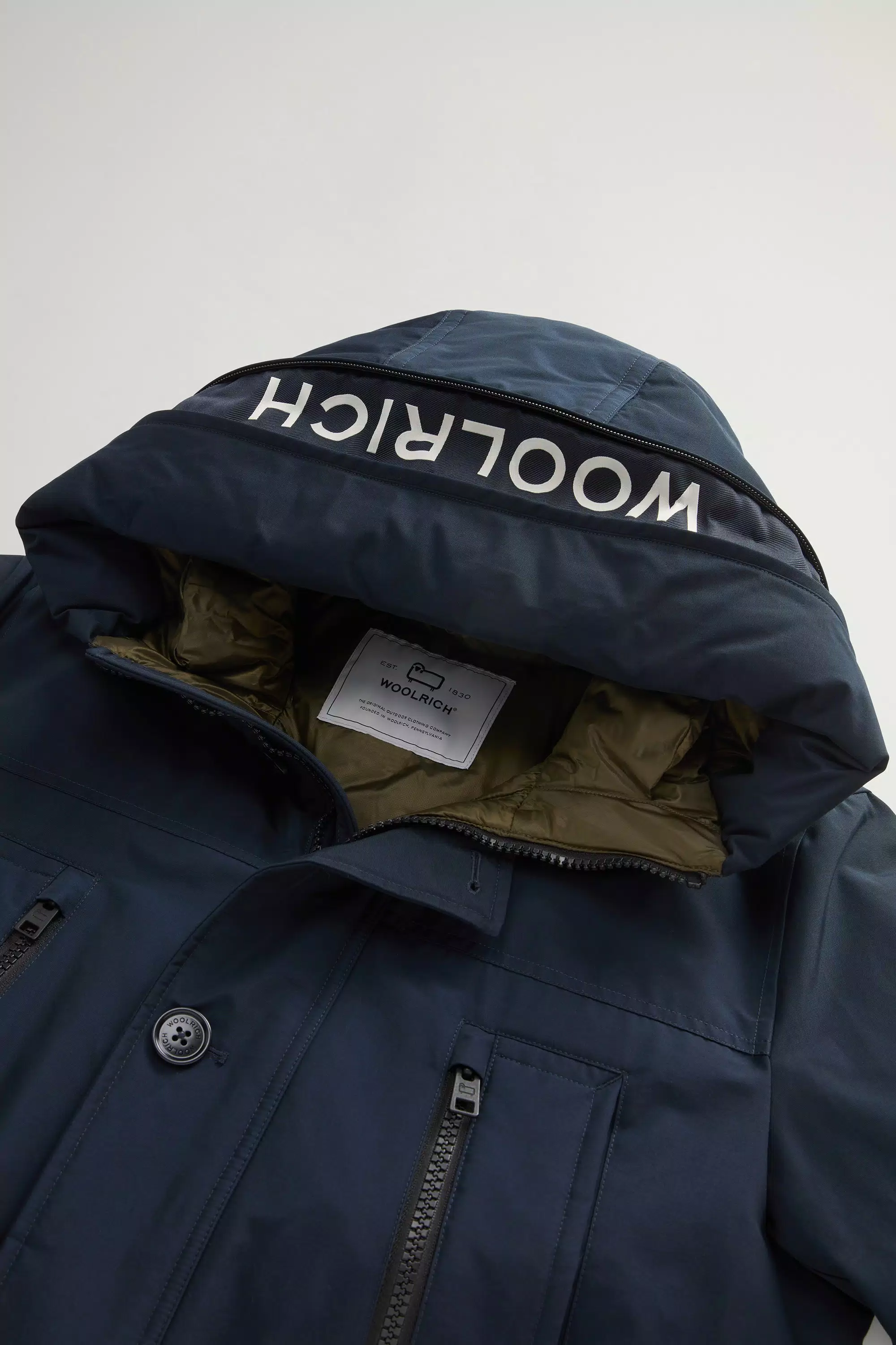 Arctic Parka Evolution aus Ramar-Stoff - Melton Blau