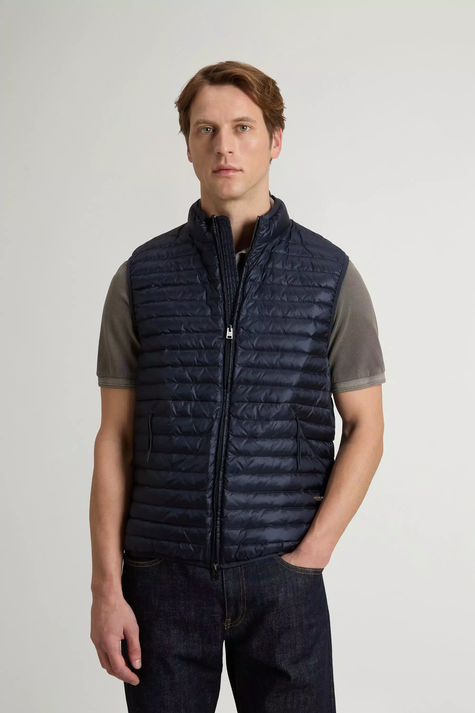 Allen Polsterweste aus Ripstop-Nylon - Melton Blau