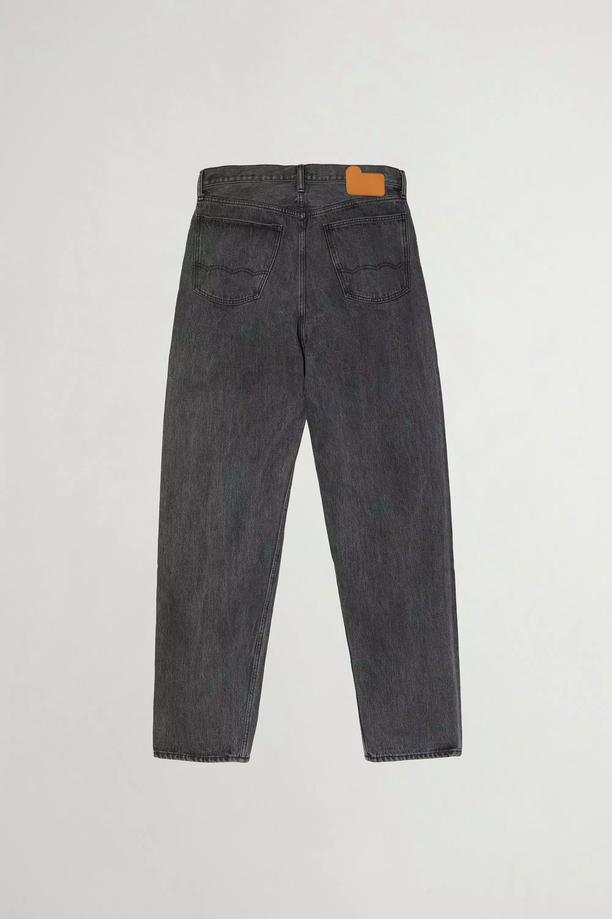 Five-Pocket-Jeans aus reiner Baumwoll-Denim - Grau