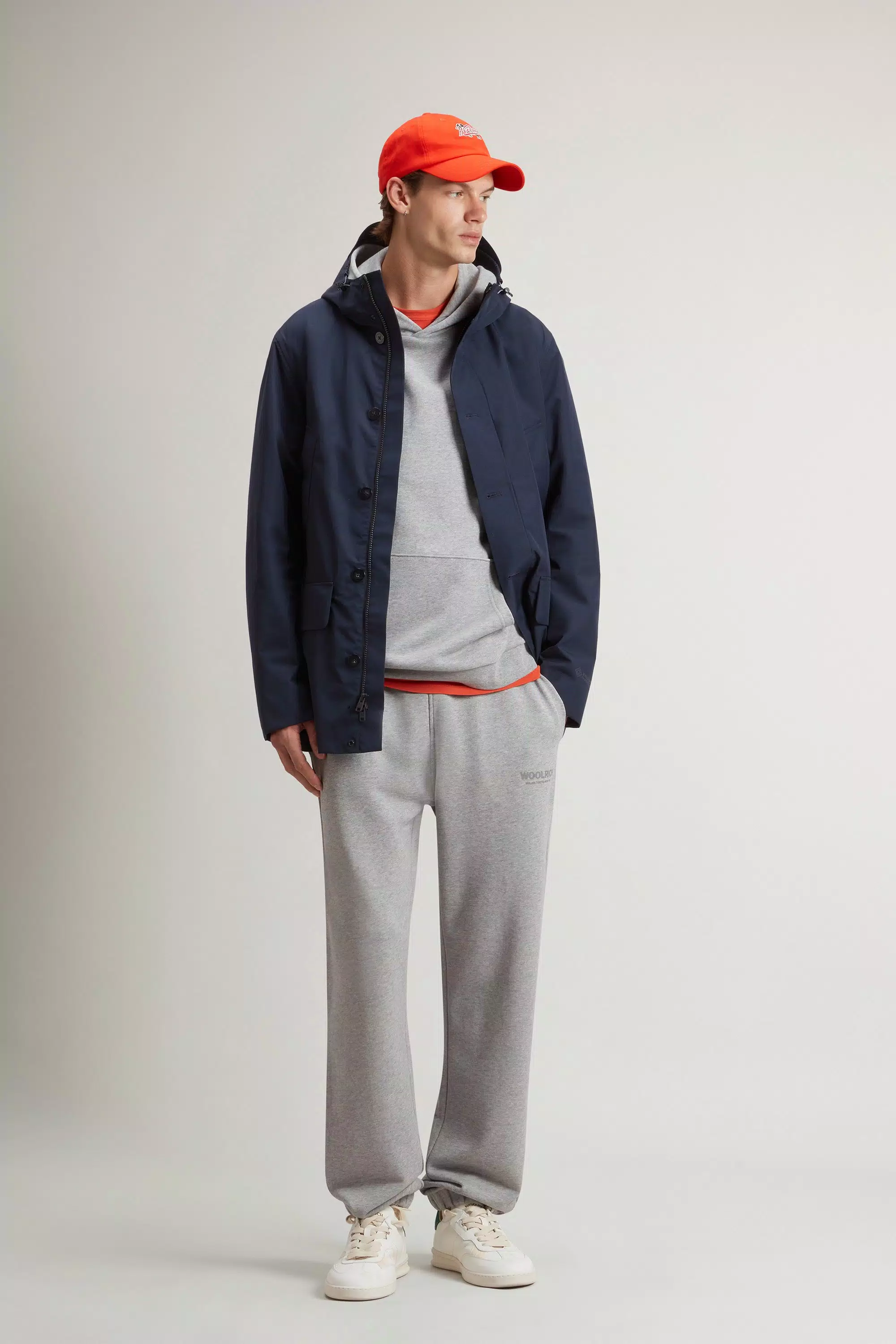 Summer-Parka aus WINDSTOPPER von GORE-TEX LABS-Gewebe - Melton Blue