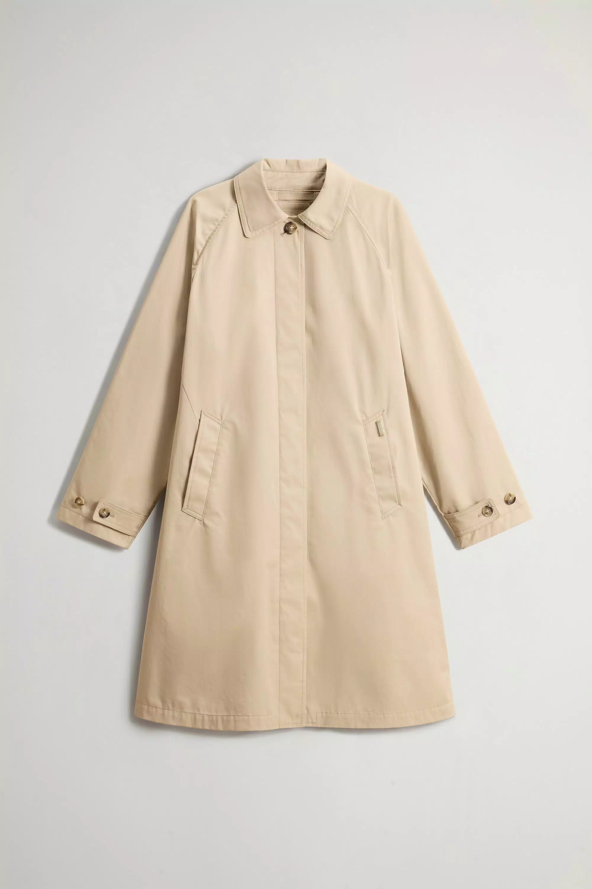 Trenchcoat aus reiner Baumwolle - Weißer Pfeffer