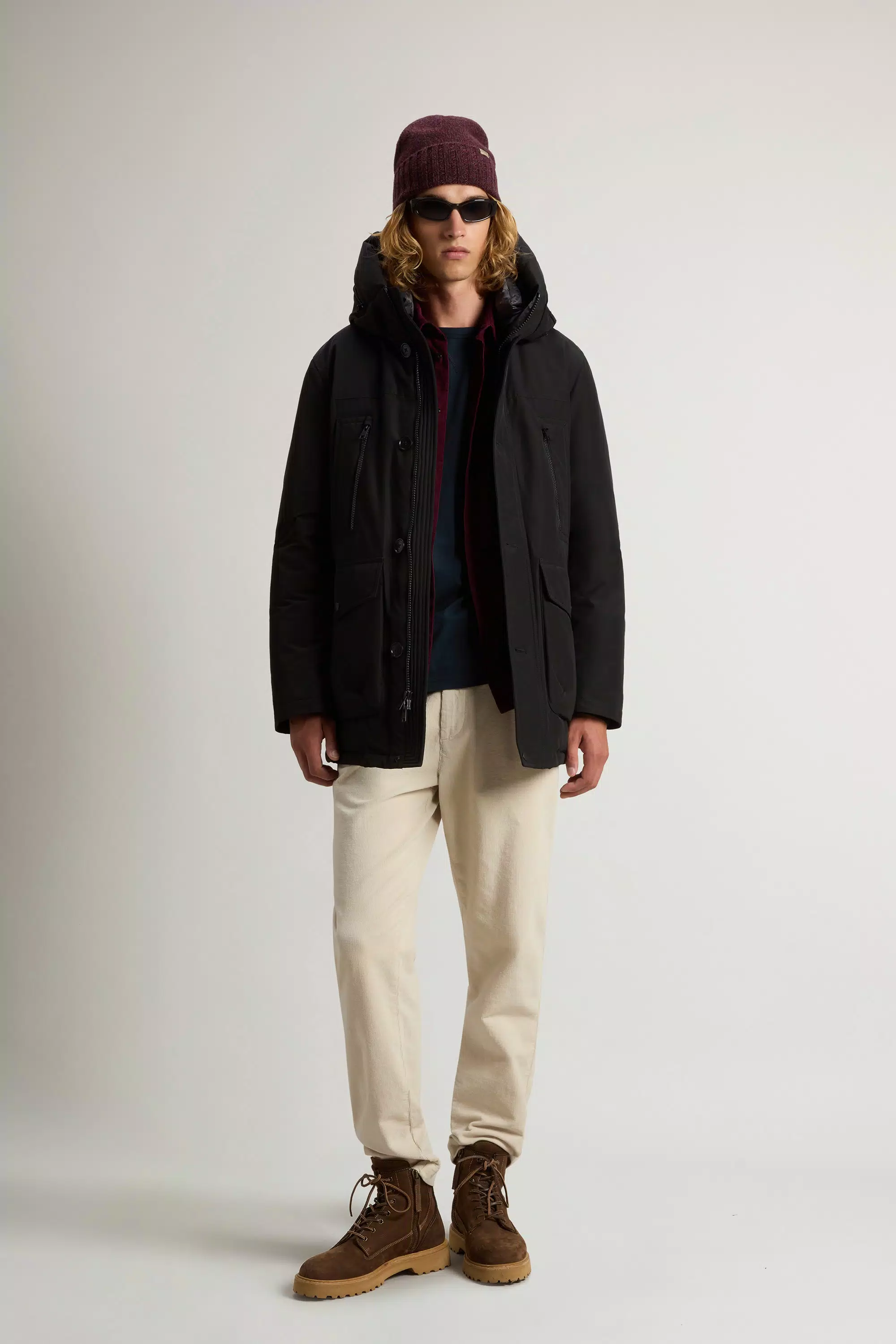 Arctic Parka Evolution aus Ramar-Stoff - Schwarz