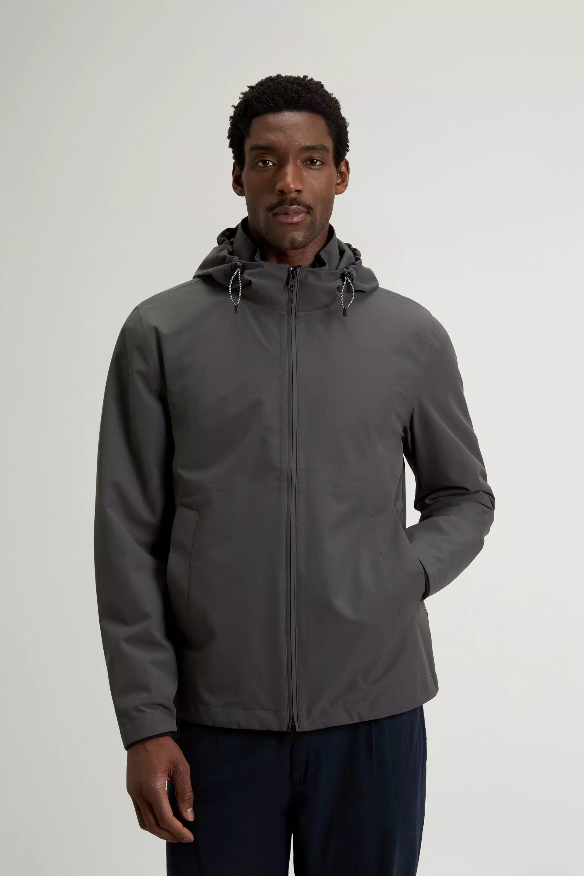 Pacific-Jacke aus zweilagigem Material - Grau Schatten