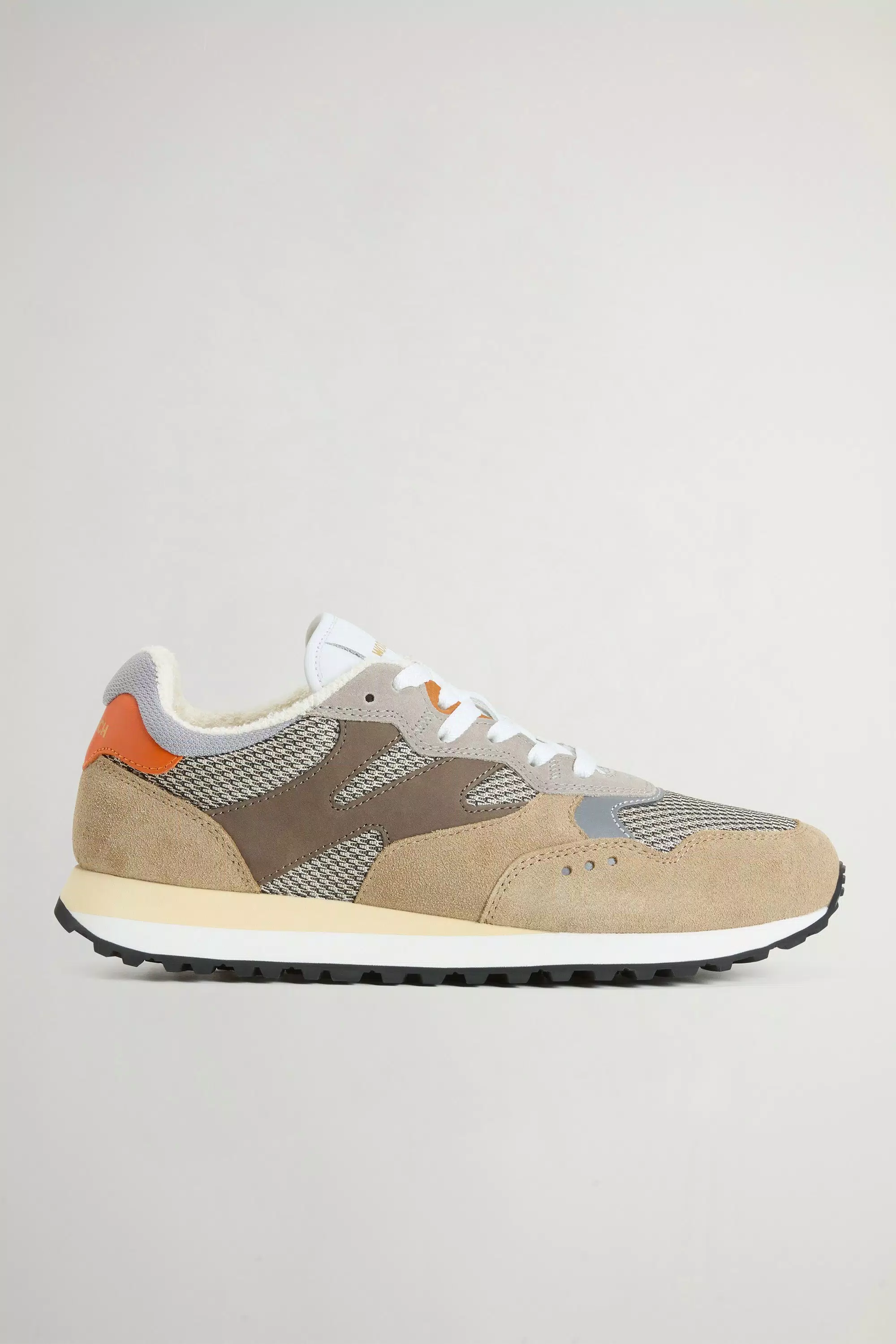 Gravel-Sneaker aus Nylon mit Wildleder-Einsätzen - Beige Beige