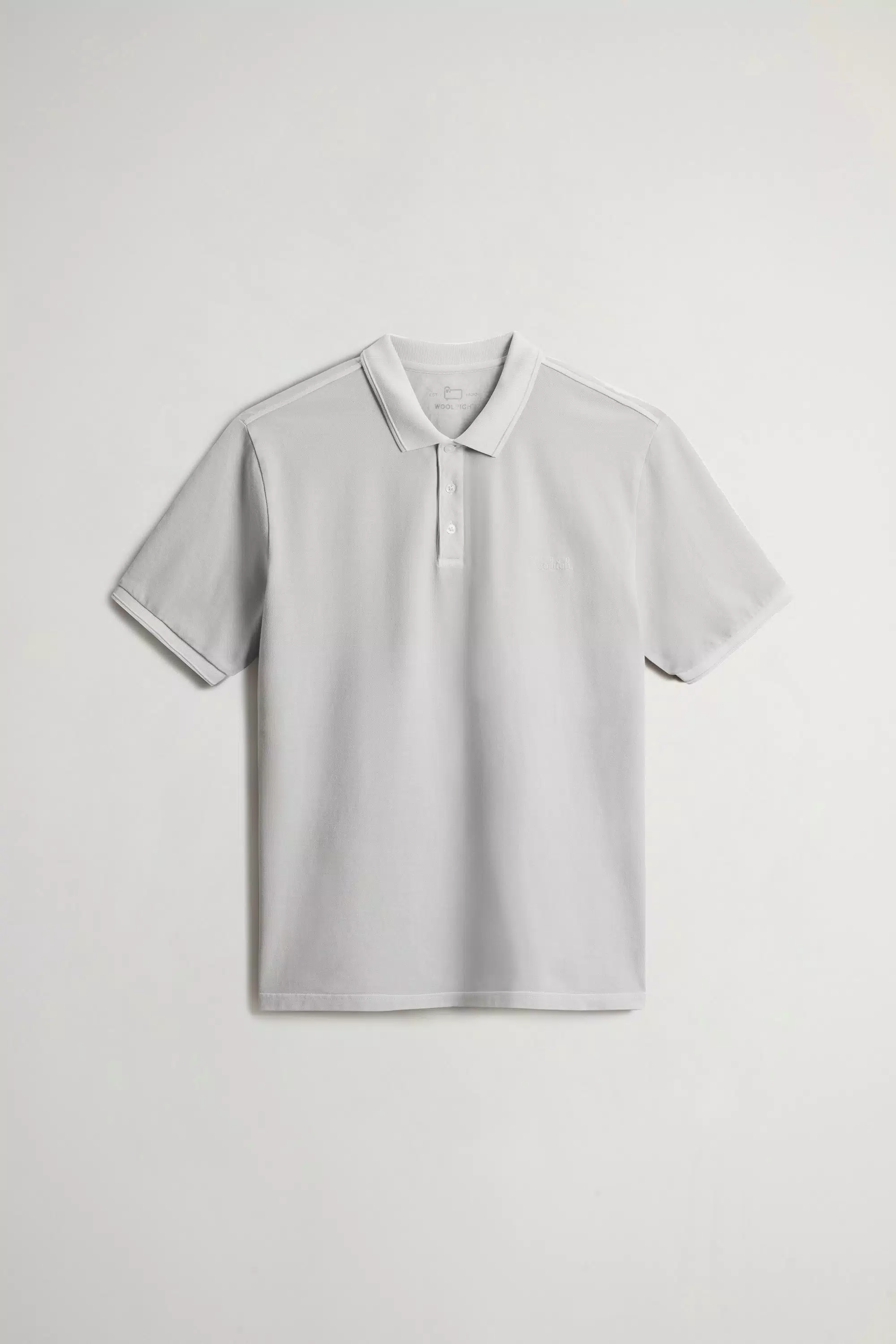 Gedüngtes Mackinack-Poloshirt aus dehnbarem Baumwoll-Piqué - Faded Harbor Mist