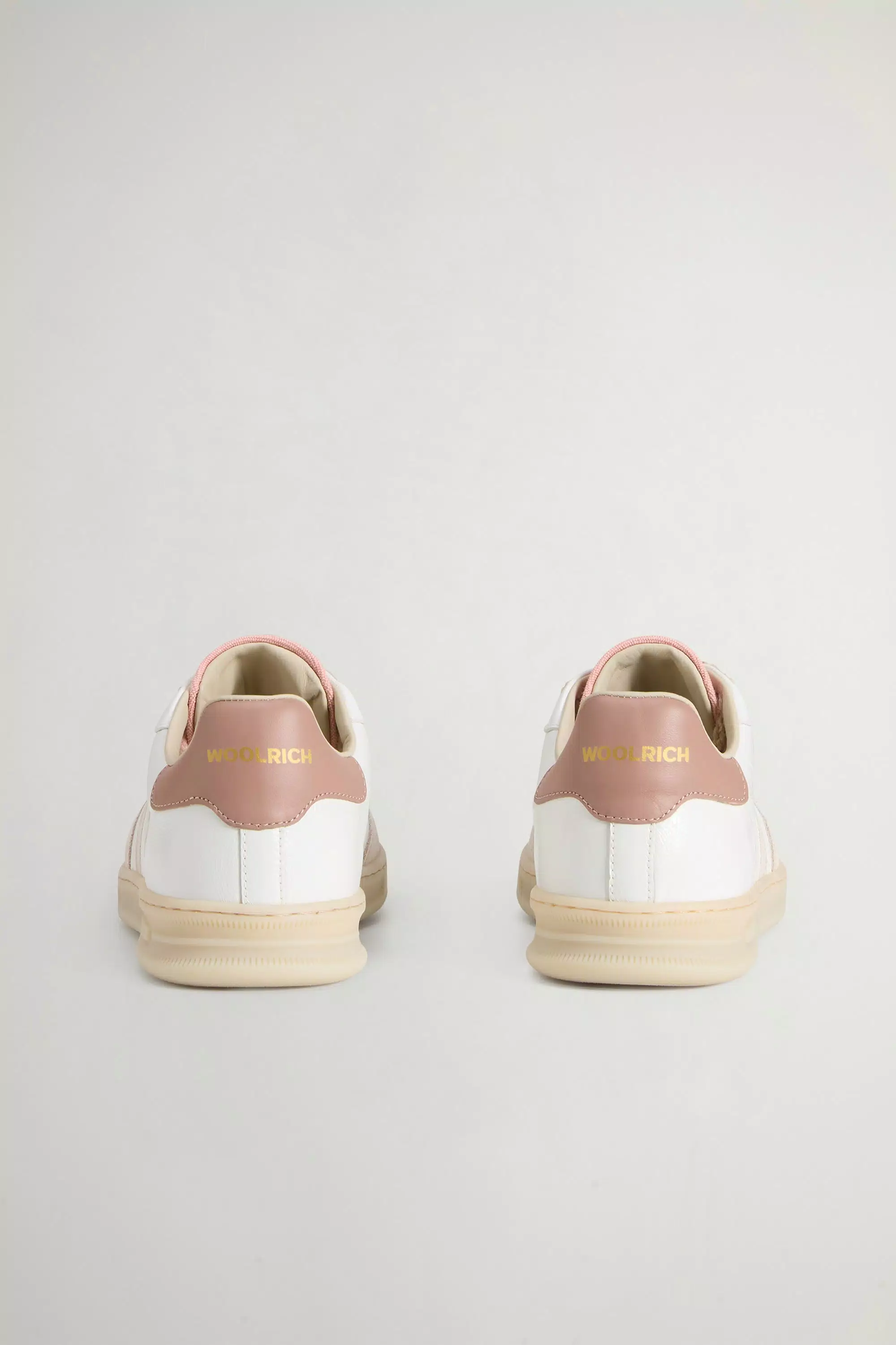 Doubleu Tennis-Sneaker aus Rissleder - Off White Rose Antique