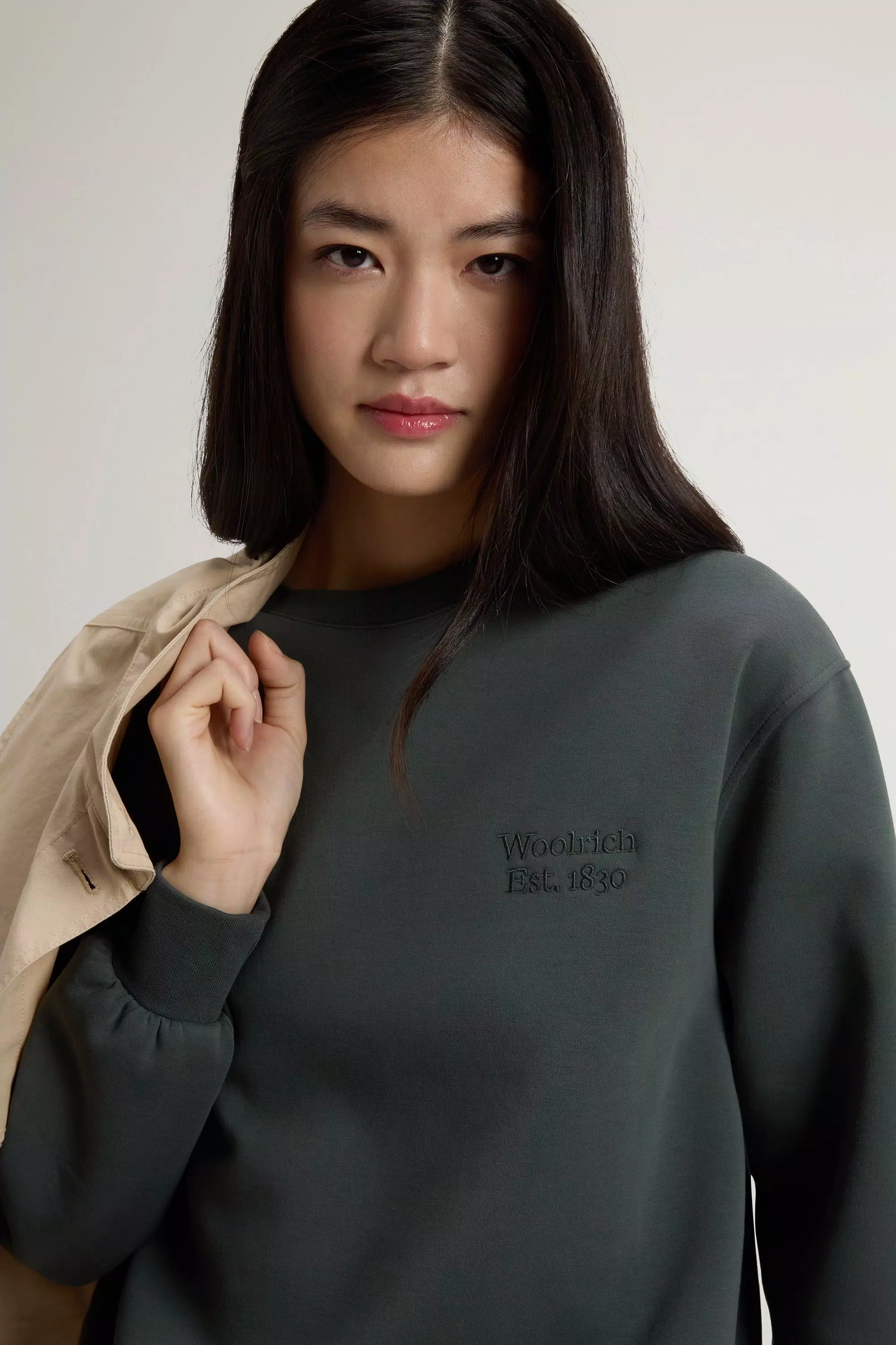 Crewneck-Sweatshirt aus Baumwollmischgewebe - Forest Veil