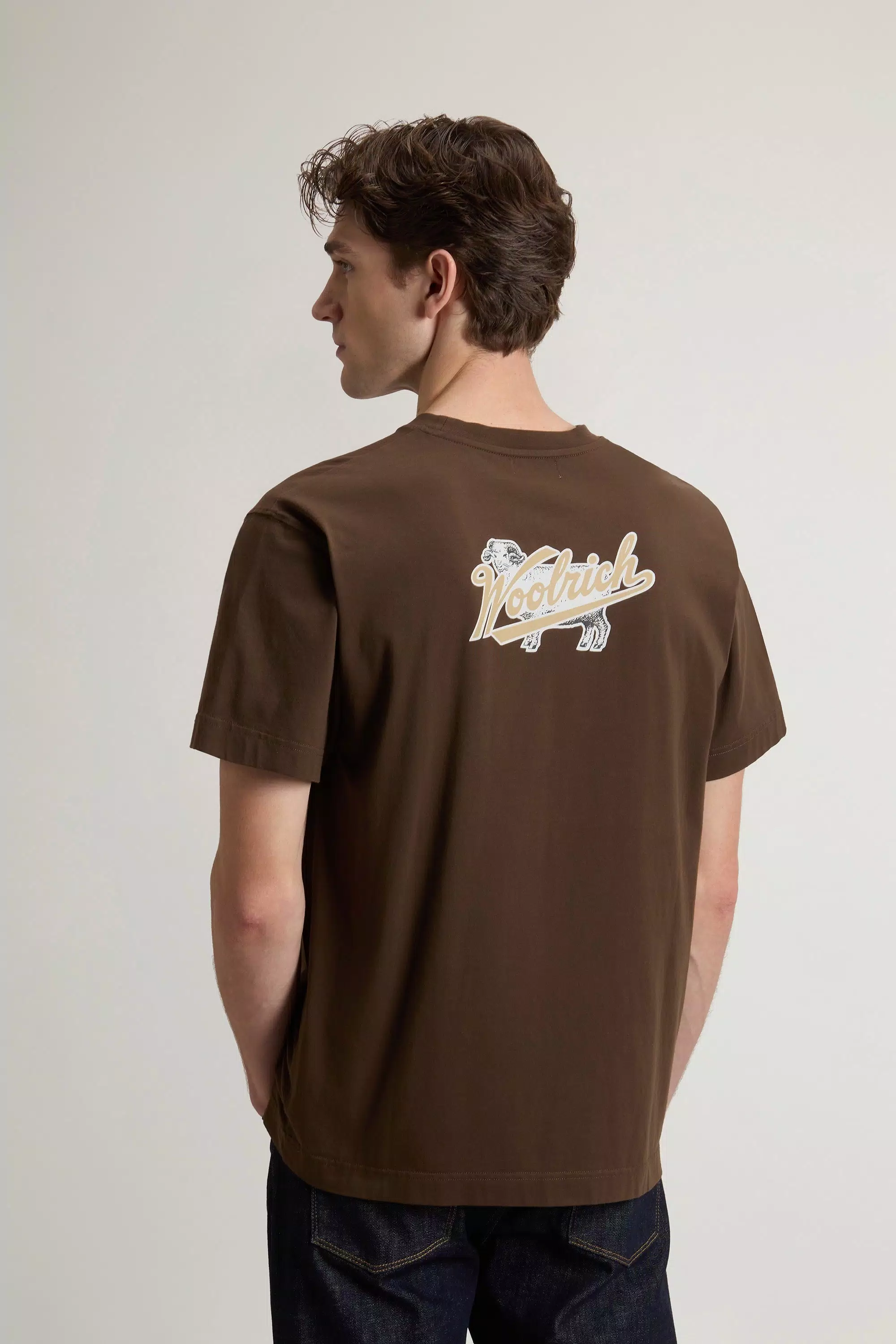 T-Shirt aus reiner Baumwolle mit Logo - Schiefer schwarz
